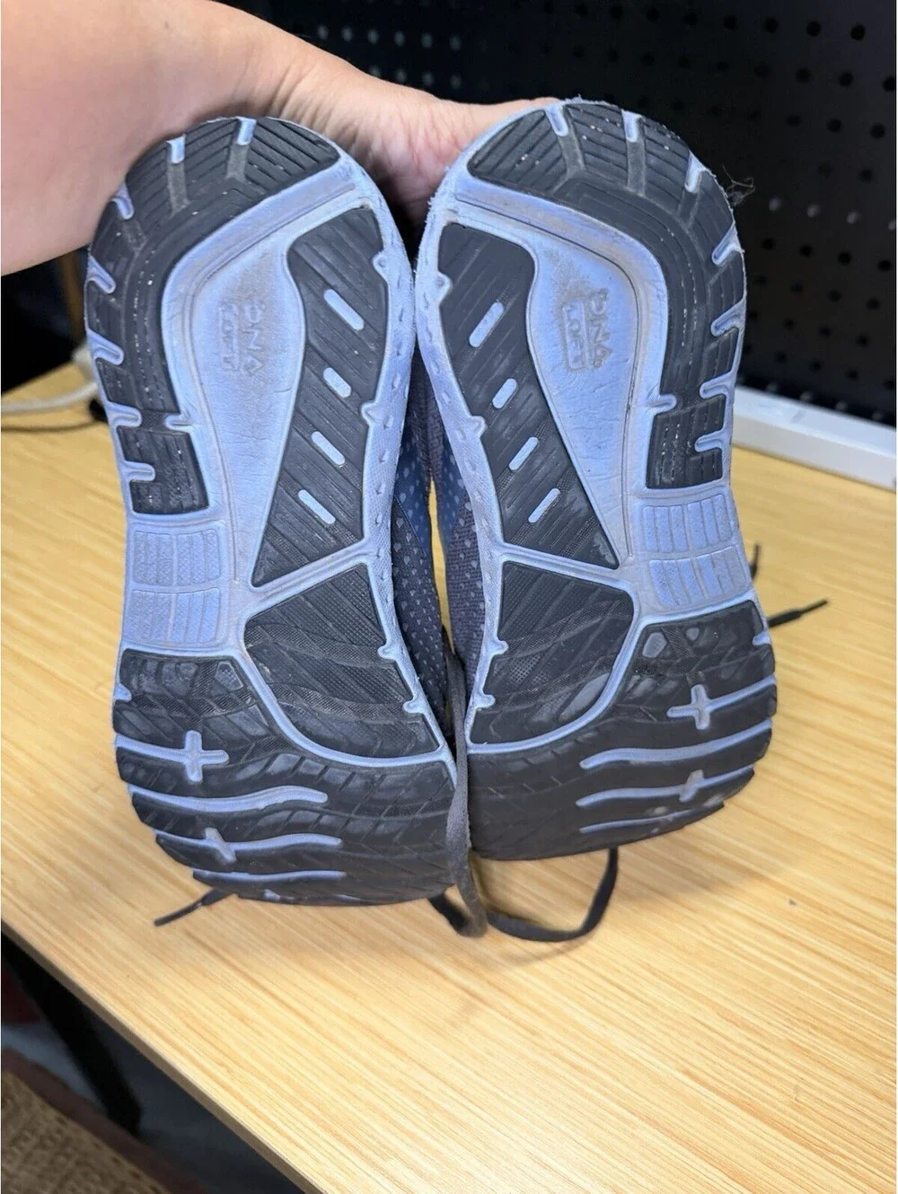 Brooks 'Glycerin 18' Womens Running Shoes Sneakers Women US 9.5 Grey Black Blue